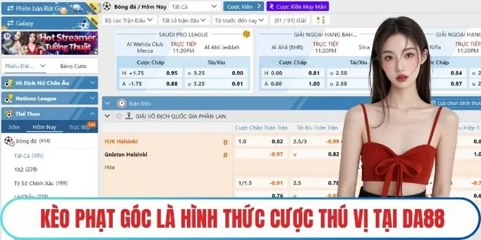 Kèo phạt góc là hình thức cược thú vị tại DA88